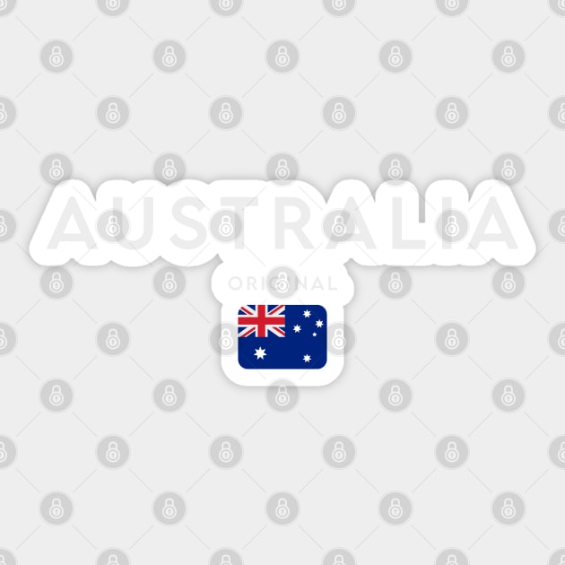 Australia flag, australian flag Sticker by eka123